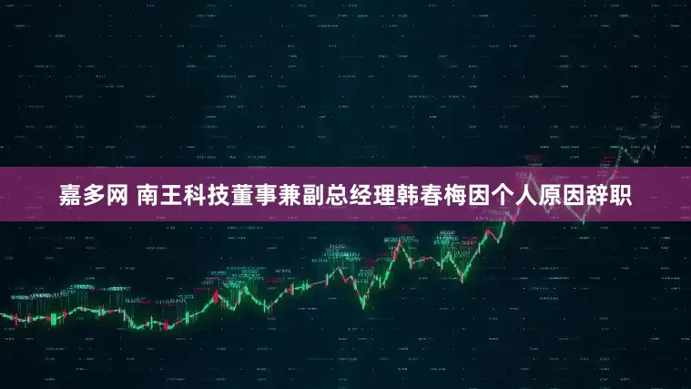 嘉多网 南王科技董事兼副总经理韩春梅因个人原因辞职