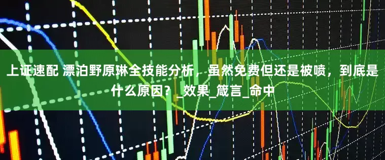 上证速配 漂泊野原琳全技能分析，虽然免费但还是被喷，到底是什么原因？_效果_箴言_命中